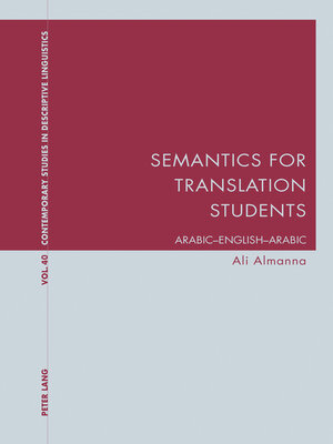 cover image of Semantics for Translation Students